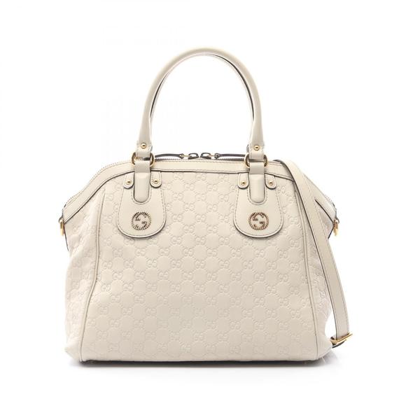 Gucci Ivory White Handbag ssima Scarlet Leather - Picture 1 of 8